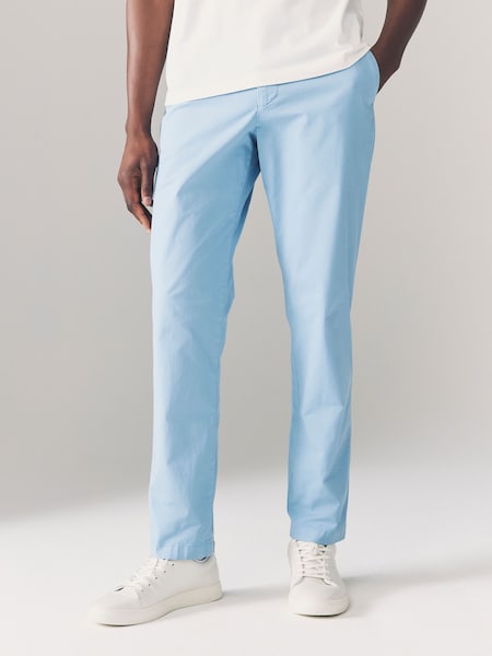 Regular Fit Blue Logo Chinos Trousers (F57326) | £140