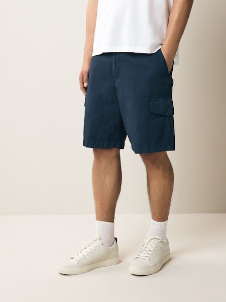 Regular Fit Blue Cargo Shorts (F57366) | £155
