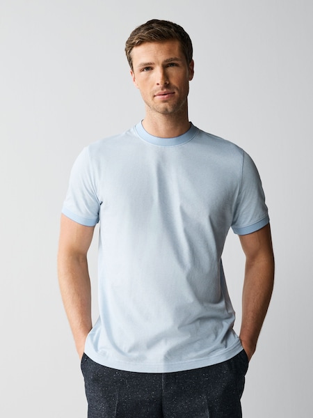 Regular Fit Blue Logo Polo Shirt (F57375) | £85