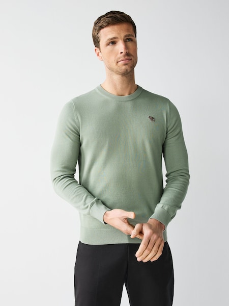 Crew Neck Logo Knitted Jumper (F57376) | £135