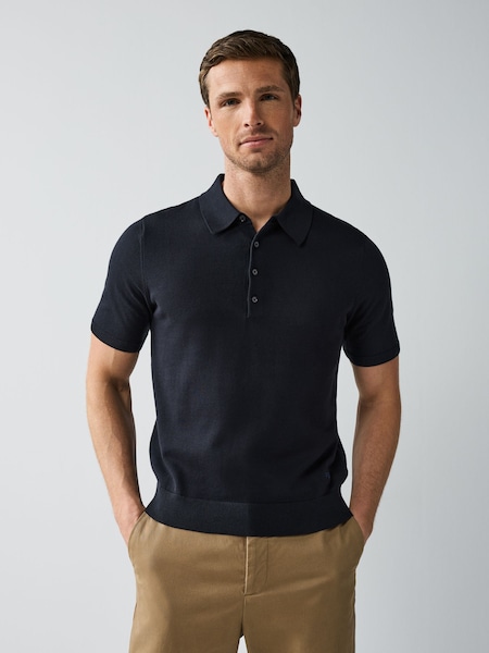 Regular Fit Knitted Polo Shirt (F57378) | £125
