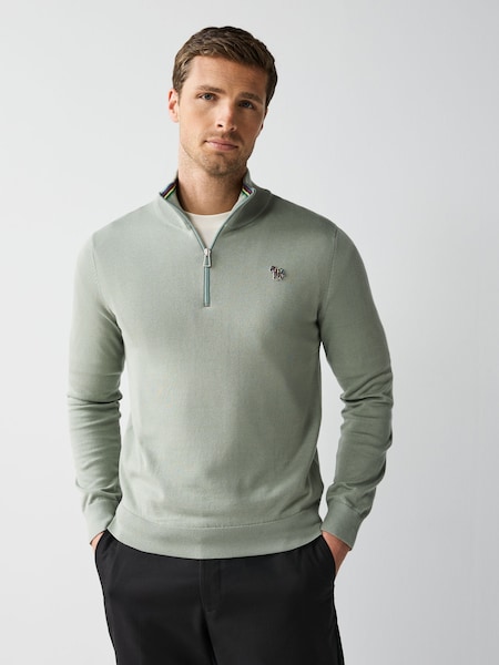 Paul Smith Knitted Zip Neck Sweatshirt (F57400) | £145
