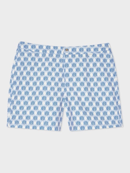 Blue Printed Swim Shorts (F57475) | £150