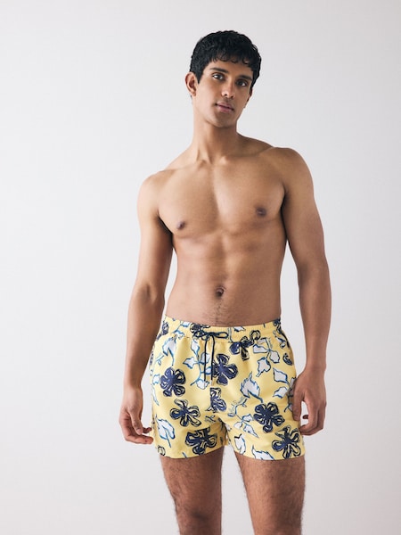 Yellow Printed Swim Shorts (F57477) | £135