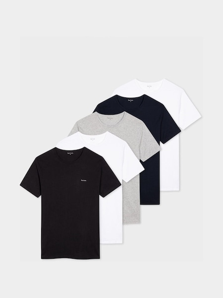 Regular Fit Black T-Shirts 5 Pack (F57481) | £75