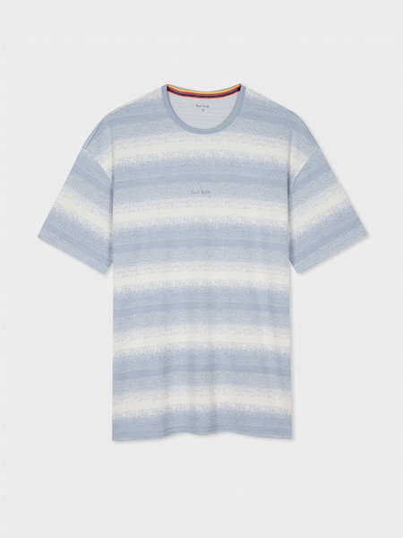 Blue Short Sleeve Stripe T-Shirt (F57483) | £110