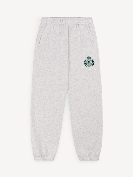 Grey Kids H&W Crest Sweatpants (F57670) | £100