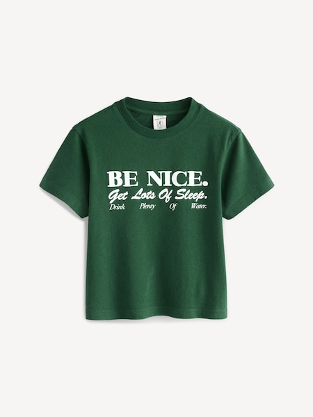 Green Kids Be Nice T-Shirt (F57674) | £54