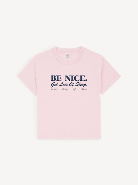 Pink Kids Be Nice T-Shirt (F57679) | £54