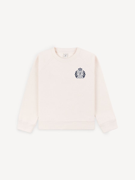 Cream Kids H&W Crest Crewneck Sweatshirt (F57683) | £92