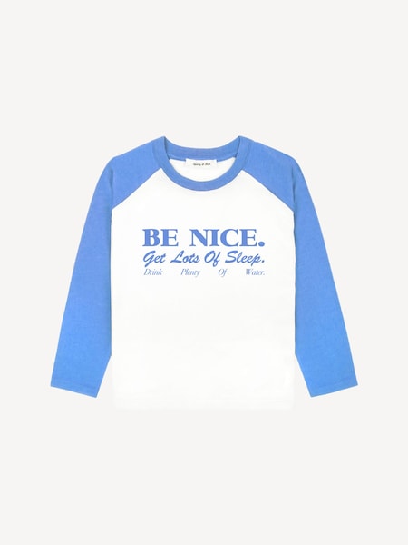 White Kids Be Nice Baseball T-Shirt (F57692) | £67