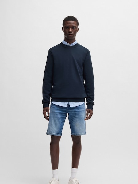 Light Blue Regular-Fit Logo Jumper (F61019) | £129