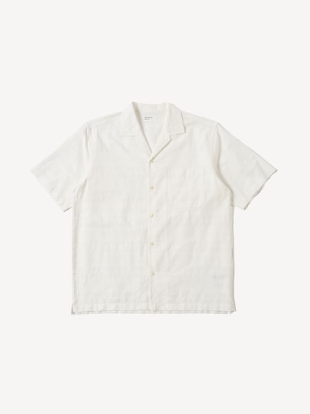 White Minari Deffe Self Stripe Shirt (F67704) | £180