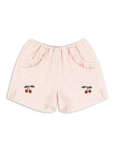 Pink Ellie Frill Cherry Embroidery Shorts (F69520) | £42