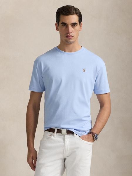Blue Custom Slim Fit Soft T-Shirt (F71330) | £89