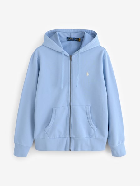 Blue Loopback Fleece Full-Zip Hoodie (F71338) | £189