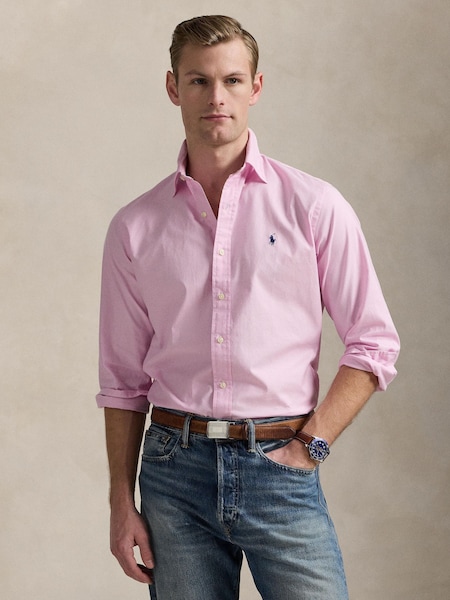 Pink Custom Fit Stretch Oxford Shirt (F71350) | £139
