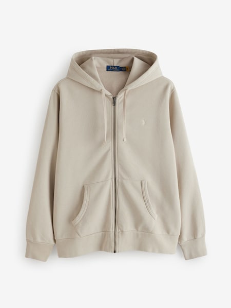 Grey Loopback Fleece Full-Zip Hoodie (F71355) | £189