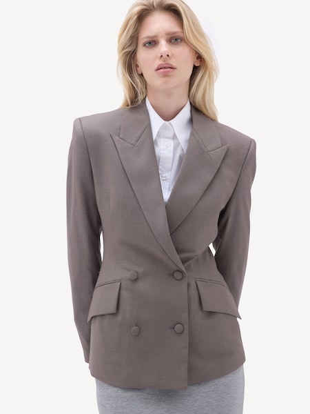Fitted Brown Blazer (F72063) | £330