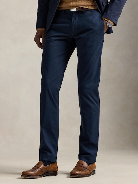 Blue Flat Trousers (F73490) | £165