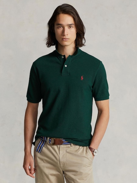 Green Short Sleeve Mesh Polo Shirt (F73493) | £115