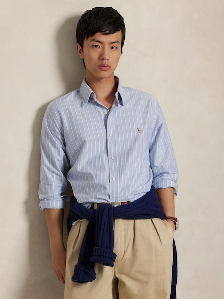 Blue Long Sleeve Sport Shirt (F73494) | £155