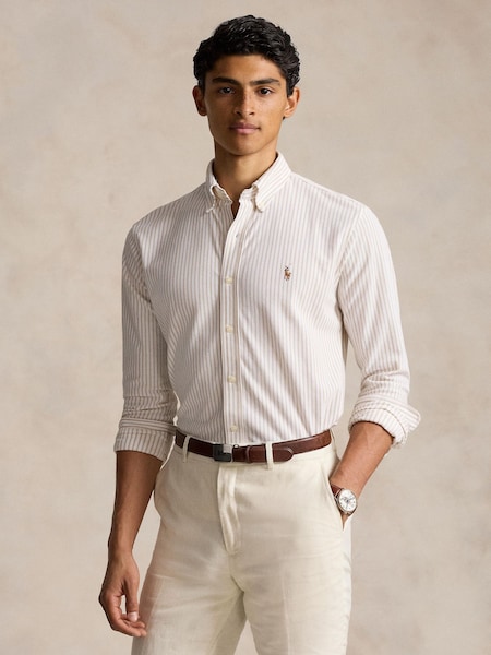 White Long Sleeve Sport Shirt (F73542) | £165