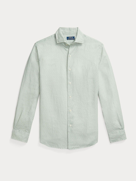 Blue Long Sleeve Sport Shirt (F73545) | £185