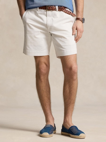 White Flat Front Shorts (F73558) | £145