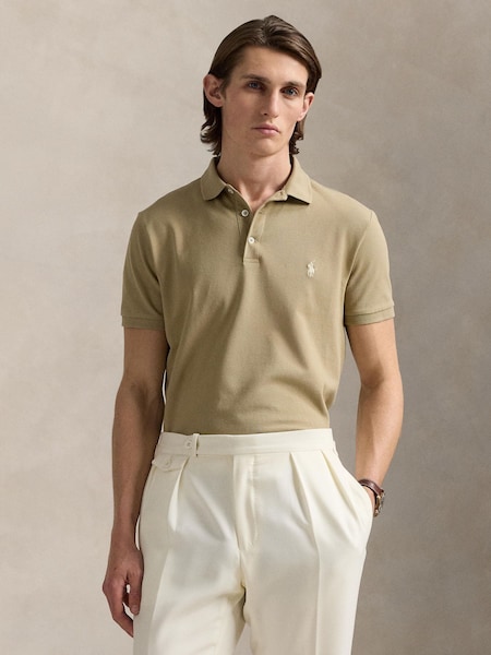 Natural Short Sleeve Polo Shirt (F73559) | £125