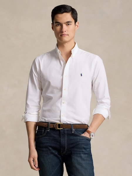 White Long Sleeve Sport Shirt (F73564) | £135