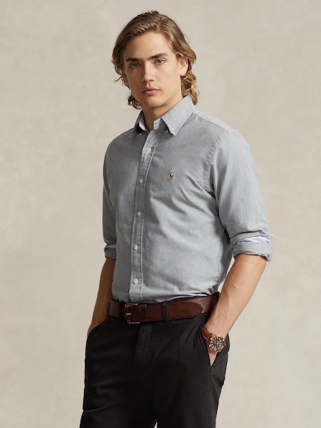 Grey Long Sleeve Sport Shirt (F73581) | £135