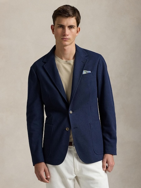 Blue Single Breasted Sport Coat (F73582) | £375