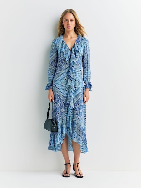 Blue Gracye Dress Boho Scarf (F76403) | £465