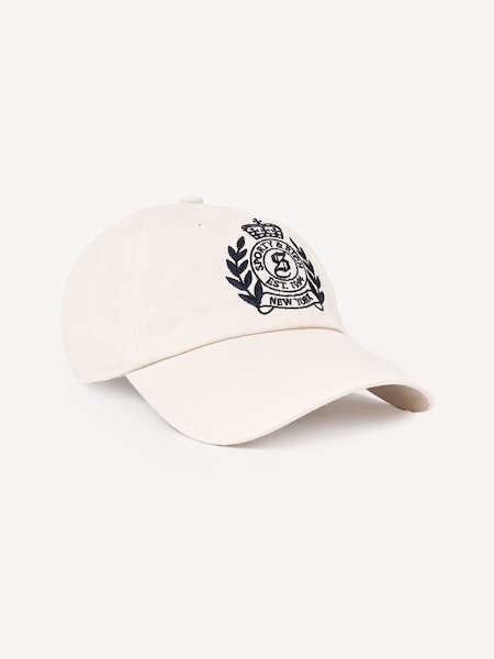 Cream Crest Hat (F79257) | £26