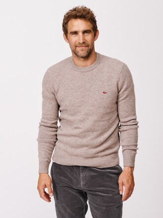 Aubin Phillips Lambswool Natural Crew Neck Jumper