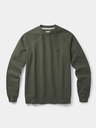 Aubin Green Ash Crew Neck 100% Cotton Jumper
