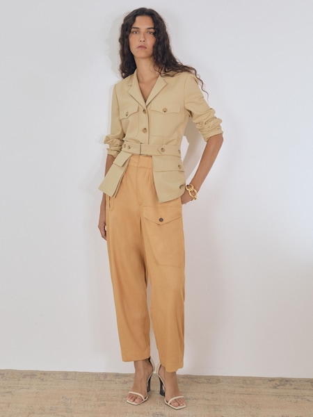 Neutral Alex Atelier Belted Utility Jacket (F89535) | £445