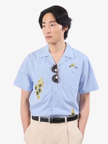 Blue Capri Cuban Shirt (F92338) | £130