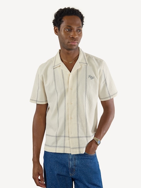 Cream Sicily Cuban Shirt (F92350) | £180