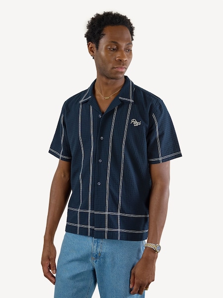 Blue Sicily Cuban Shirt (F92357) | £180