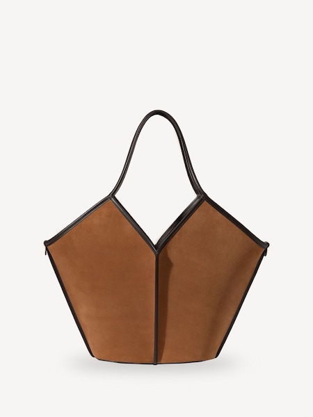 Brown Calella Suede Bag (F93966) | £460