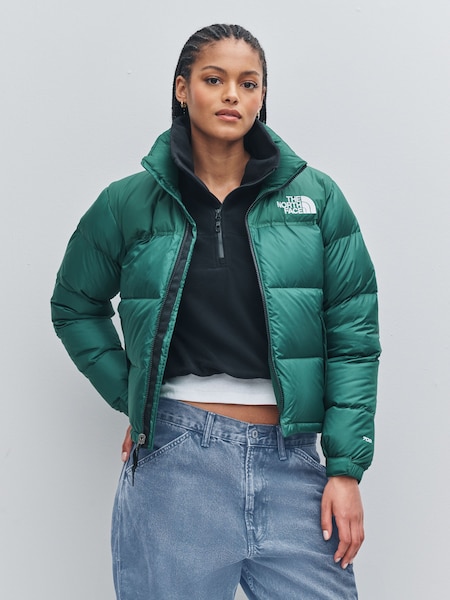 Green 1996 Retro Nuptse Puffer Jacket (F94215) | £315