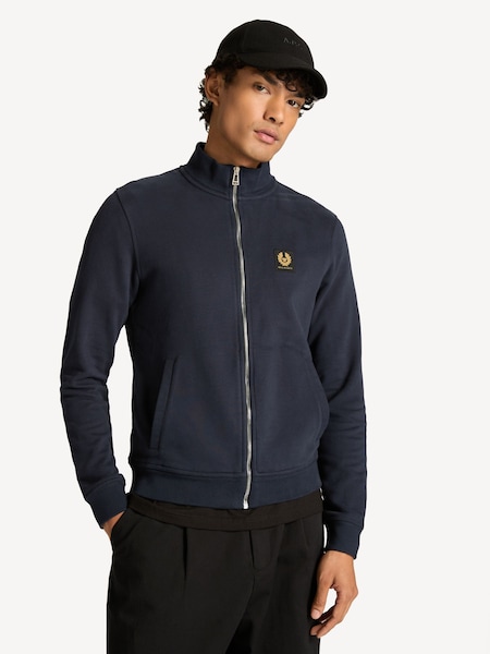 Blue Full Zip 100% Cotton Sweatshirt (F95706) | £165