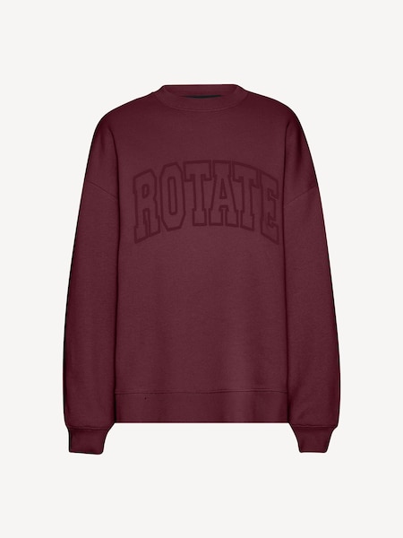 Red Heavy Crewneck 100% Cotton Sweater (F96310) | £135