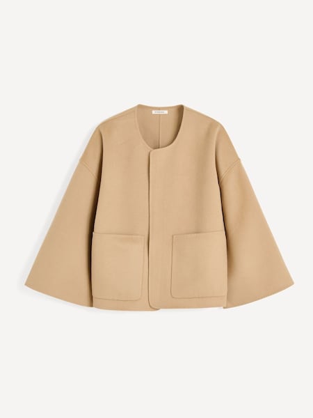 Natural Jacquie Wool Jacket (F96475) | £720