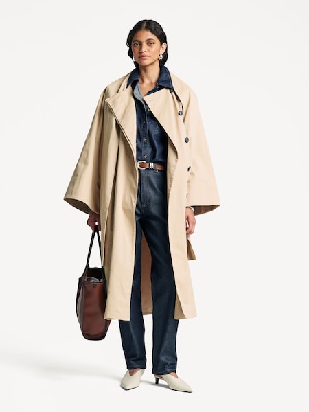 Natural Campagna Wrap Coat (F96479) | £1,000