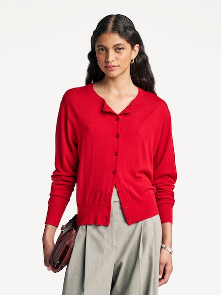 Red Montie Wool Cardigan (F96486) | £200