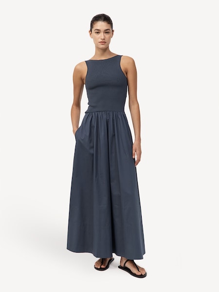 Grey Bateau Cut Out Dress (F98292) | £336