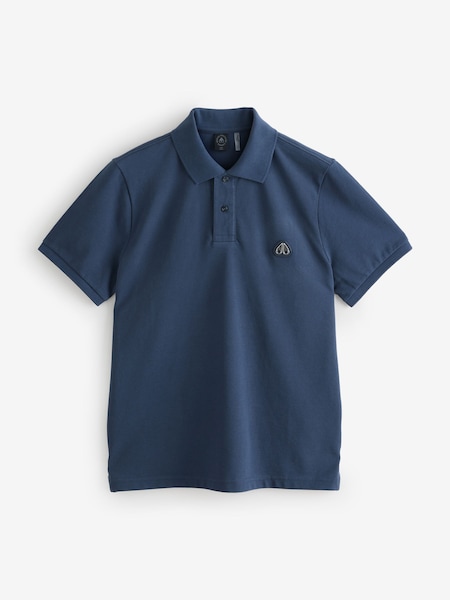 Blue Everett Short Sleeve Logo Polo Shirt (G06938) | £130